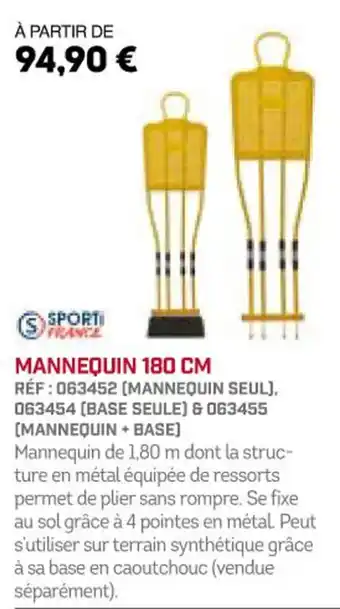 Sport 2000 MANNEQUIN 180 CM offre