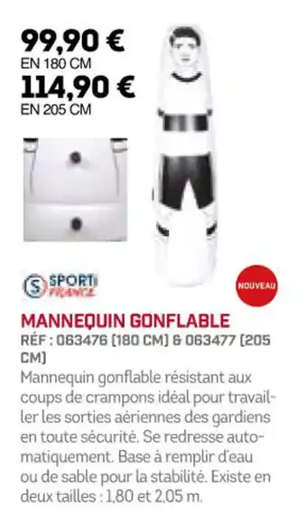 Sport 2000 MANNEQUIN GONFLABLE offre