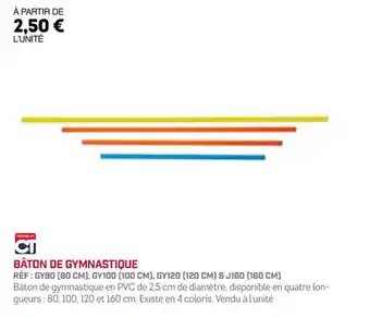 BÂTON DE GYMNASTIQUE