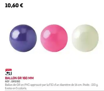 Sport 2000 BALLON GR 160 MM offre