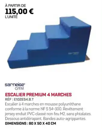 Sport 2000 ESCALIER PREMIUM 4 MARCHES offre