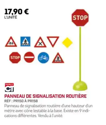 Sport 2000 PANNEAU DE SIGNALISATION ROUTIÈRE offre