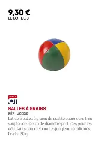 BALLES À GRAINS