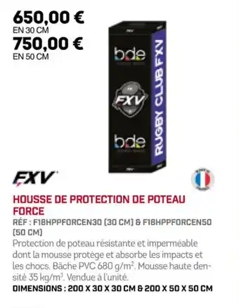 Sport 2000 HOUSSE DE PROTECTION DE POTEAU FORCE offre