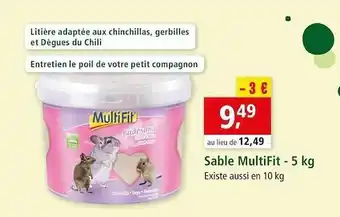 Maxi Zoo Sable Multifit - 5 Kg offre