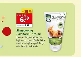 Maxi Zoo Shampooing Hamiform - 125 Ml offre