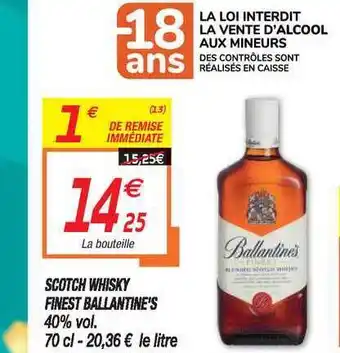 Netto Scotch Whisky Finest Ballantine's 40% Vol. offre
