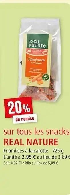 Maxi Zoo Snacks Real Nature offre