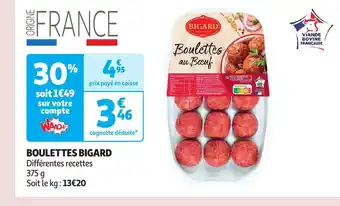 Auchan Supermarché BOULETTES BIGARD offre
