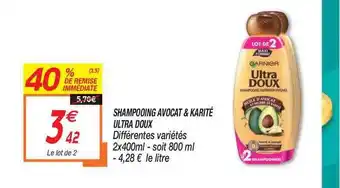 Netto Shampooing Avocat & Karité Ultra Doux offre