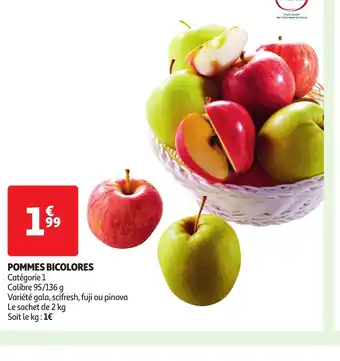 Auchan Supermarché POMMES BICOLORES offre