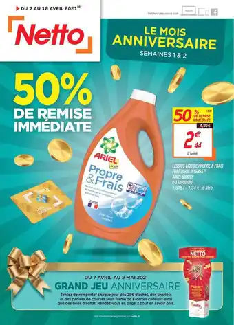 Lessive Liquide Propre & Frais Ariel Simply