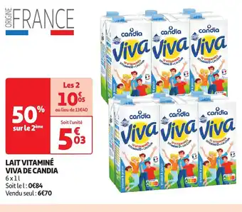 LAIT VITAMINÉ VIVA DE CANDIA