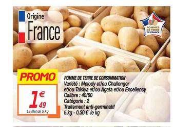 Netto Pomme De Terre De Consommation offre
