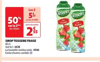 Auchan Supermarché SIROP TEISSEIRE FRAISE offre