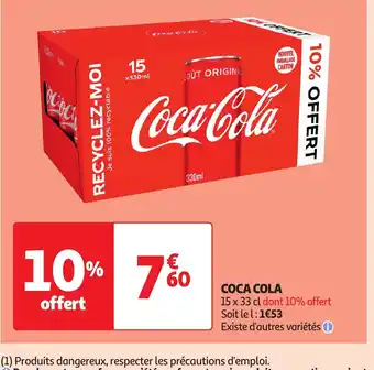 Auchan Supermarché COCA COLA offre