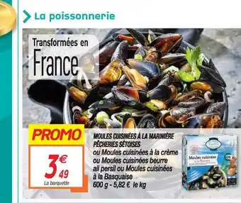 Netto Moules Cuisinées à La Marinière Pâcheries Sétoises offre