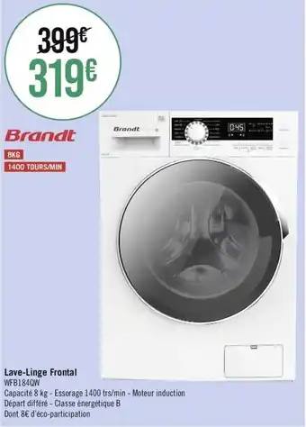 Géant Casino Lave-Linge Frontal offre