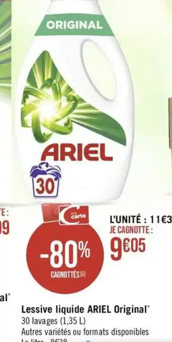 Lessive liquide ARIEL Original