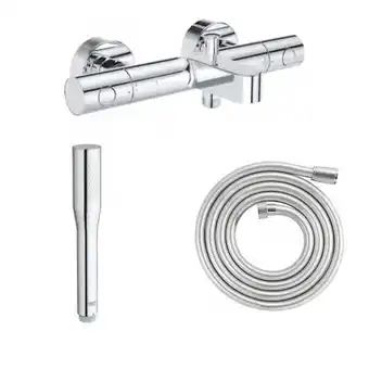 Brico Cash Grohe mitigeur bain douche precision get avec douchette 1jet vitalio get stick et flexible 200cm offre