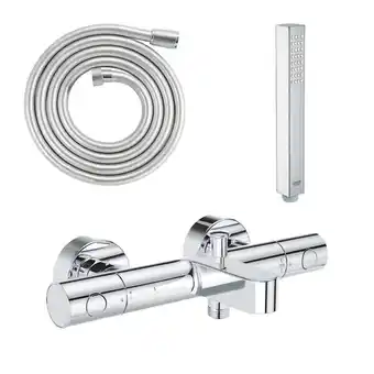 Brico Cash Grohe mitigeur bain douche precision get avec douchette 1jet vitalio joy cube et flexible 200cm offre
