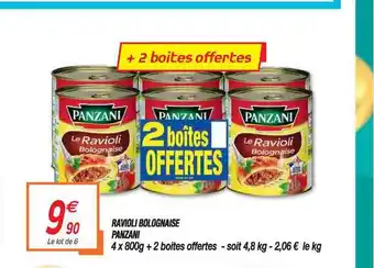 Netto Ravioli Bolognaise Panzani offre