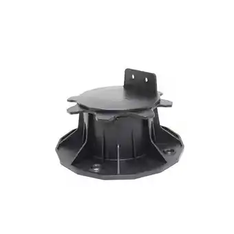 Plot réglable de 66 à 145 mm pour terrasse bois et composite noir