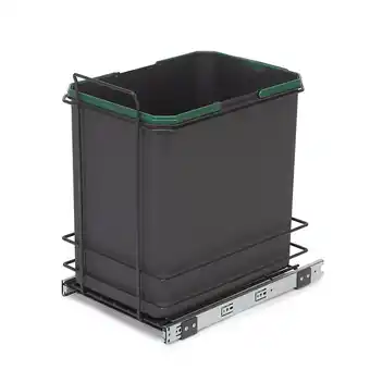 Bricomarché Emuca poubelle de recyclage recycle de 35 l pour cuisine, fixation au sol et extraction manuelle offre