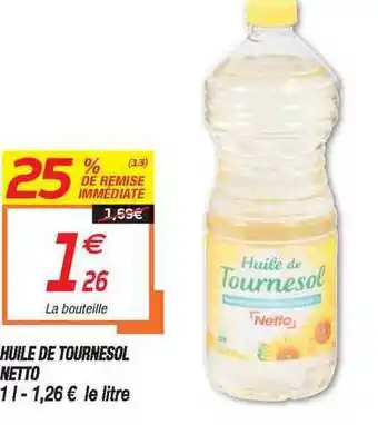 Netto Huile De Tournesol Netto offre