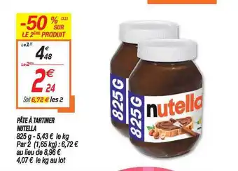 Netto Pâte à Tartiner Nutella offre