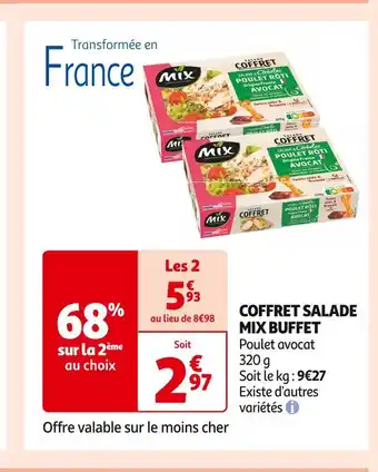 Auchan Supermarché Mix buffet coffret salade offre