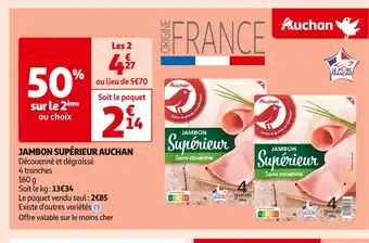 Auchan Supermarché Auchan jambon supérieur offre