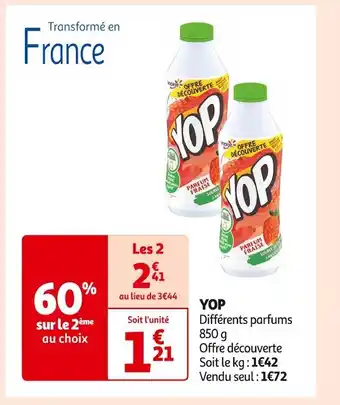 Auchan Supermarché Yoplait yop offre