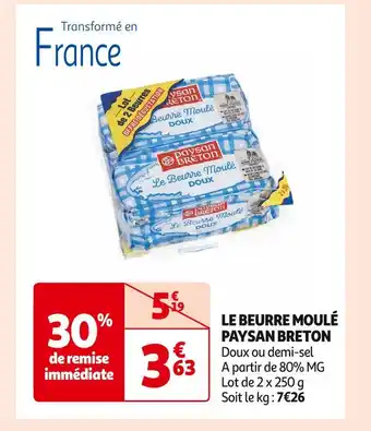 Paysan breton le beurre moulé