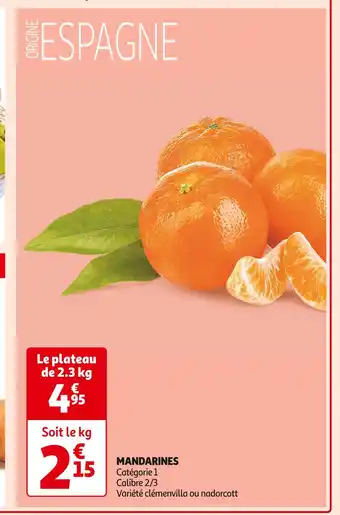 Auchan Supermarché Mandarines offre