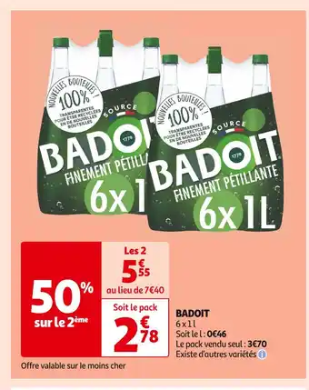 Auchan Supermarché Badoit badoit offre