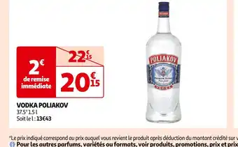 Auchan Supermarché Poliakov vodka offre