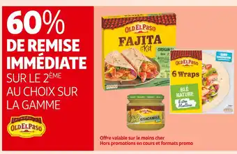 Auchan Supermarché Old el paso 60% de remise immédiate sur le 2ème au choix sur la gamme old el paso offre