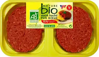 Match Nature bio steak haché façon bouchère offre