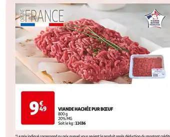 Auchan Supermarché Viande hachée pur bœuf offre