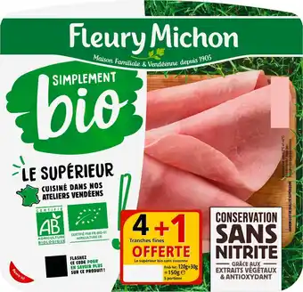 Match Fleury michon jambon simplement bio offre