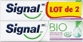 Match Signal dentifrice bio offre