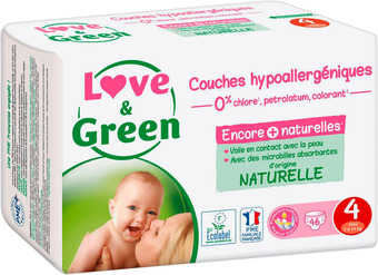 Match Love & green sur la gamme couches, culottes et soins bébé offre