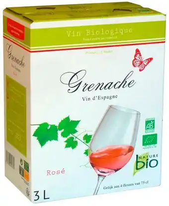 Match Grenache nature bio vin d'espagne offre