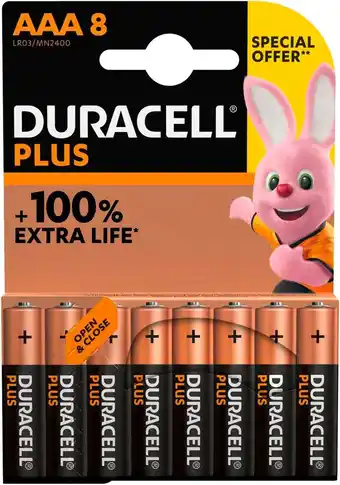 Match Duracell piles plus 100% offre