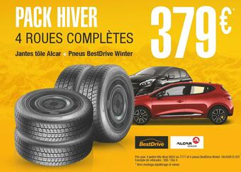 Bestdrive / alcar pack hiver 4 roues complètes