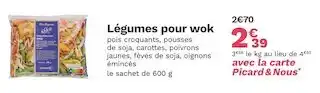 Picard légumes pour wok