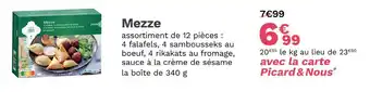 Picard Picard mezze offre