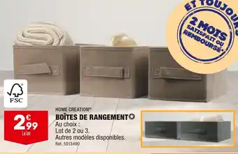 ALDI Home creation boîtes de rangement offre