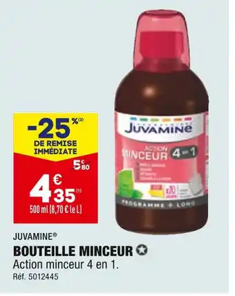 ALDI Juvamine bouteille minceur offre